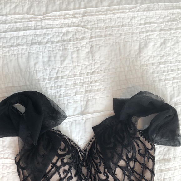 Fashion Nova Beaded Formal Dress Womens Size 1/2 - Picture 6 of 14